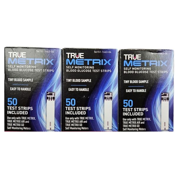 Glucose Test Strips True Metrix 50ct ( 3 pack ) 150 strips total ~