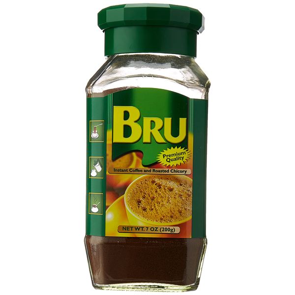 Bru Instant Coffee and Roasted Chicory, 7 Ounce