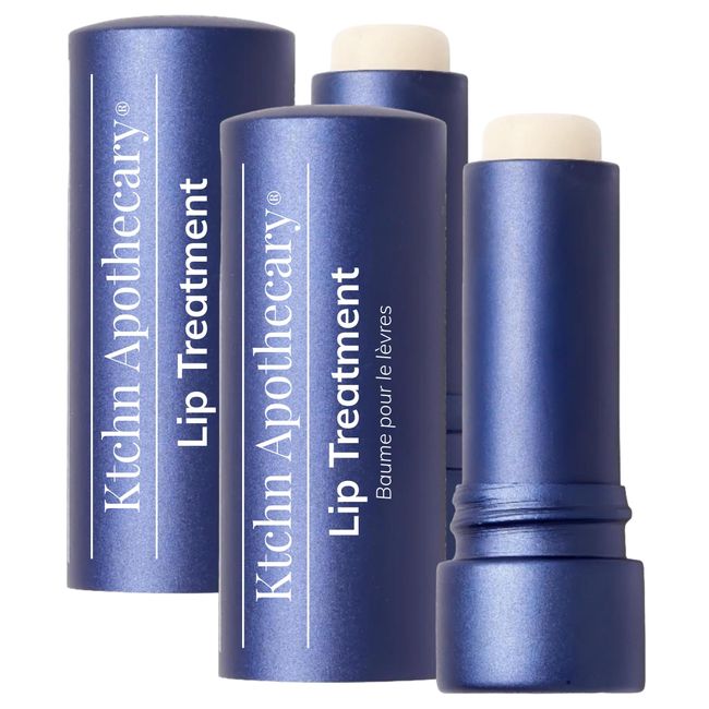 Ultra-Hydrating Lip Balm. 100% Natural Lip Treatment. Lip Moisturizer + Lip Conditioner-in-1. Silky Smooth Texture. Hydrate, Soften, & Protect Dry or Chapped Lips. Fresh Made with Nourishing Ingredients. Premium Aluminum Tube. Women & Men. Pack of 2