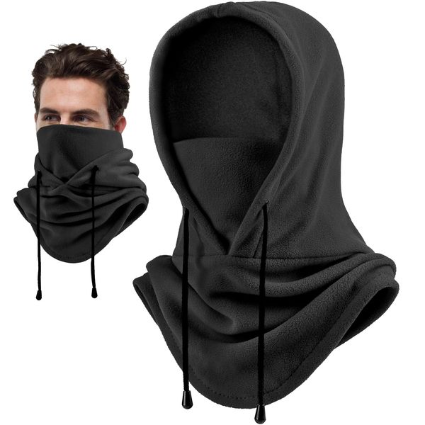 Joyoldelf Ski Mask for Men Women Balaclava Face Mask Full Face Mask Breathable Sports Mask- Black