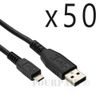 50 Pack - 6ft Micro USB Sync Charger Cable Cord LG HTC PS4 Xbox One Controller