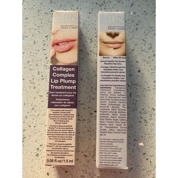 Collagen Complex Lip Plump Treatment Visibly Plump & Smooth Fine Lines (2 Pack)