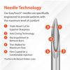 EasyTouch Safety Pen Needles, 29G, 3/16 inch (5mm) (100ct)