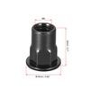 sourcing map M8 Rivet Nuts, Thread Half Hexagonal Carbon Steel Zinc-Plated Flat Head Threaded Insert Nut Black 50Pcs