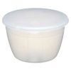 1 Pint Plastic Pudding Basin & Lid 570ml (Pack of 4)