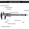 Fixed measuring slide Digital electronic micron measuring slide with large LCD display fractions, conversion 150mm, black