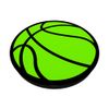 Basketball Highlighter Green & Black PopSockets Swappable PopGrip