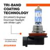 SYLVANIA H11 SilverStar Ultra High Performance Halogen Headlight Bulb, (Contains 1 Bulb)