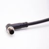 Elecbee M8 Connector Right Angle Male Single Ended Molded Cable 1 Meter (B Code 8 Pin)