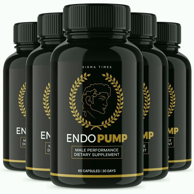 (5 Pack) EndoPump Capsules - Advanced Male Performance Enhancer Support