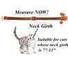 Fall Cat Collar with Bell and Pumpkin Charm