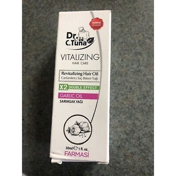 Farmasi Dr. C. Tuna Vitalizing Hair Oil, Double Effect, Garlic Oil, 1oz / 30ml