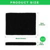 LAOSEP Activated Carbon Filter for Kitchen Waste Composter, Odour Filter, Organic Waste Bin, Black, 7 x 7 x 9.5 cm, 0.01 kg, Pack of 4