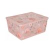 Pink Floral Container 11x14 approx. New