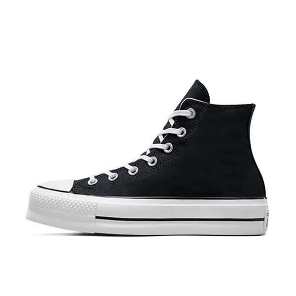 Converse Women's Chuck Taylor All Star Lift High Top Sneakers, Black/White/White, 8 Medium US