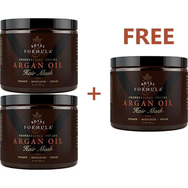 3 x PACK Argan Oil Hair Mask - Deep Conditioner Repair Dry Damaged Hair