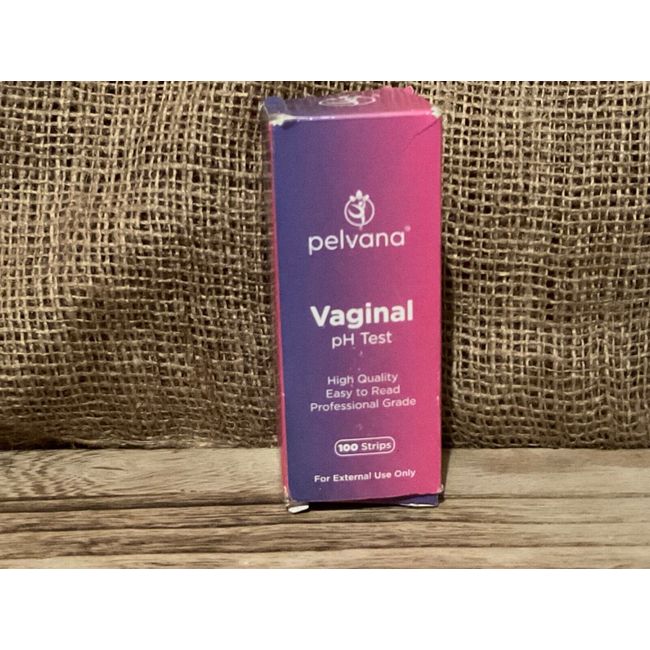 Pelvana Vaginal PH Test Strips 100 Strips  Exp 04/2025 imperfect box