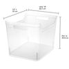 Sterilite Wide Shelf Home Office Storage Organizing Plastic Bin, 6 Pack, Clear