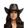 Struts Adult Size Black Snake Print Cowboy Hat