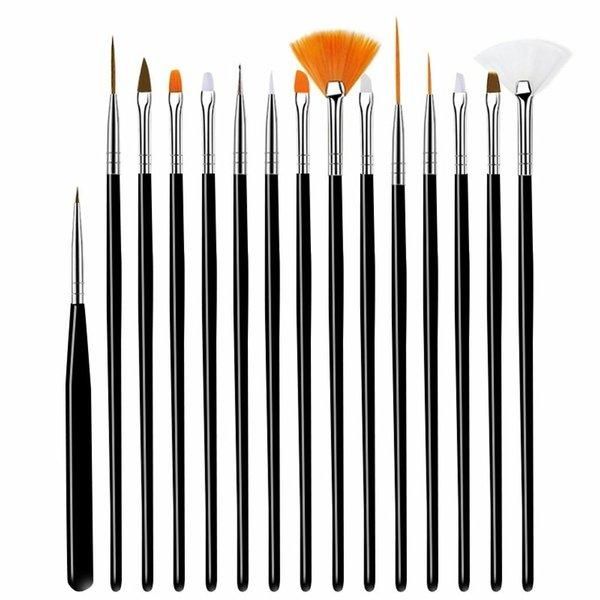 [Shinsegae Mall] Nail brush gel nail art brush set of 15 types M11803 (WD64CF6)