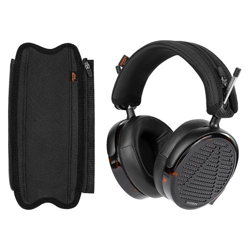 Desing Wish LCD-5 Headband Cover Compatible with Audeze LCD-5 Headphones Thicker Sports Fabric Replacement Headband Cushion Pad Cover Headphone Headband Protector (Black)