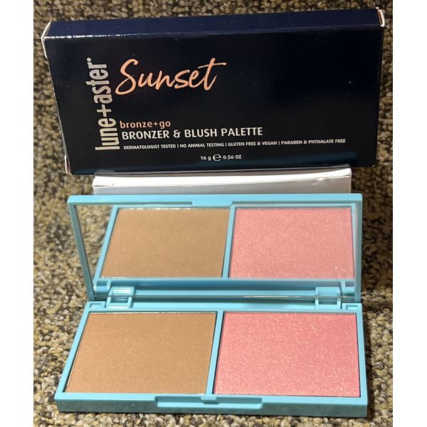 Lune+Aster Sunset Bronzer & Blush Palette - 16g /0.57oz NIB
