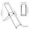 2PCS Solar Panel Stand Mounting Bracket Foldable Carbon Steel Brackets Outdoor