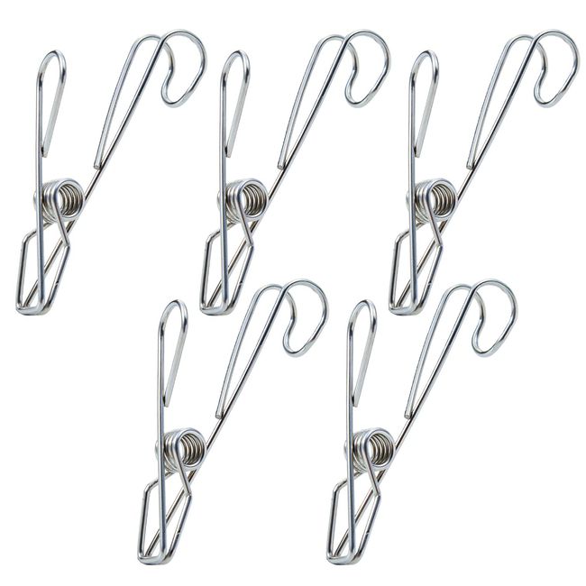 Nissin Shoji SV-5721 Stainless Steel Hook Clip, Set of 5