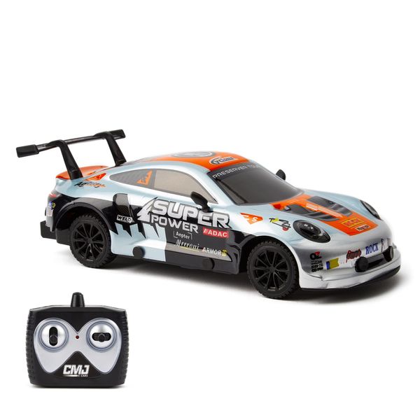 CMJ RC Cars Road Rebel Orange Outlaw 1:24 Scale Remote Control Toy Car, Thrilling Fun for Kids and Adults