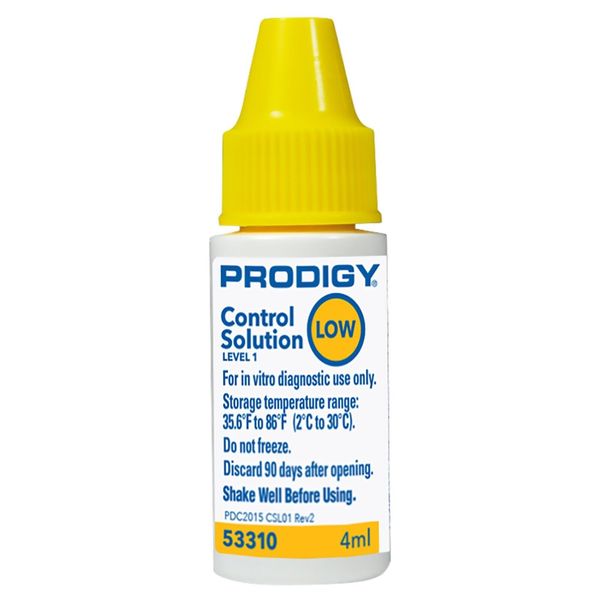 Prodigy Blood Glucose Control Solution, Low Level (Sold as EA/1)