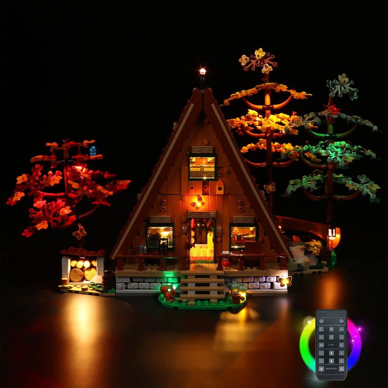 VONADO LED Light Kit Compatible with Lego A-Frame Cabin 21338, Remote ...