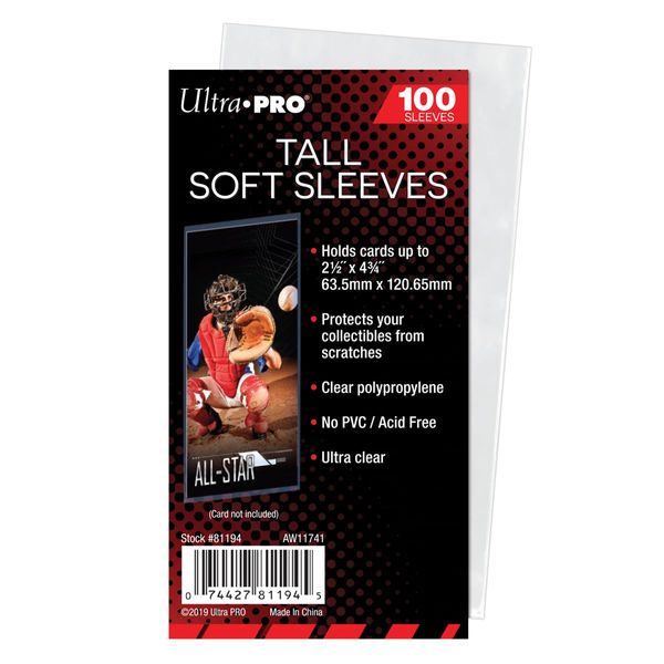 Ultra Pro Card Sleeve - Tall (100 per Pack)