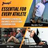 NordStick Nordic Hamstring Curl Strap - Original Nord Stick Exercise Set for ...