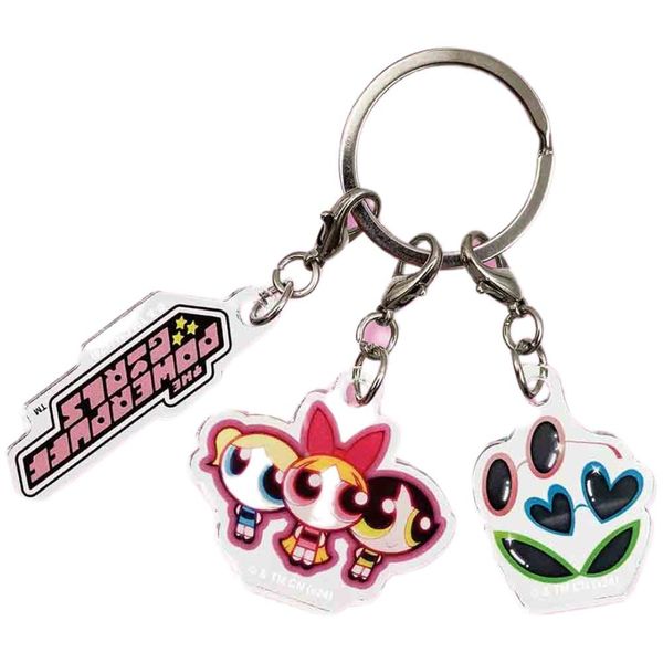 Powerpuff Girls 3 Row Acrylic Key Chain