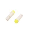 sourcing map 10Pcs T5 Wedge White Car Instrument Panel Dash LED Light Bulb Lamp