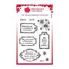 Woodware Stamp Set-Christmas Old Label, 4 x 6 in