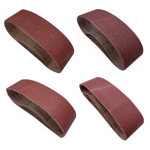 24 Pcs 4 x 21-Inch Sanding Belts for Belt Sander 4x21 (6 Each of 40 80 120 24...