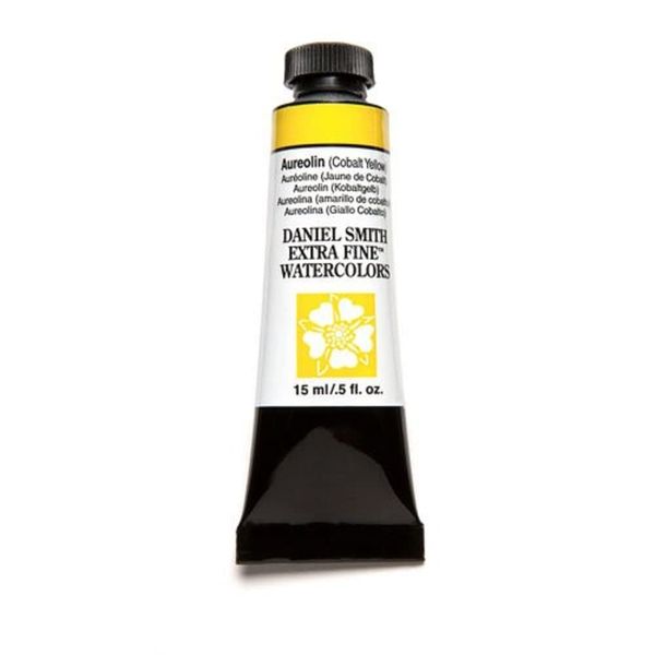 Daniel Smith Extra Fine Watercolor 15ml Paint Tube, Aureolin Cobalt Yellow (284600006), 0.5 Fl Oz (Pack of 1)