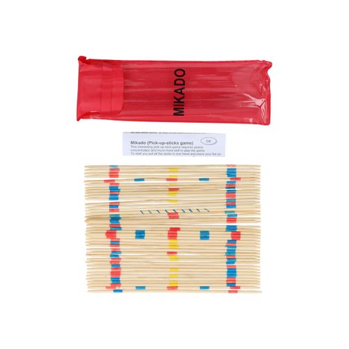 HENBRANDT 1 x Mikado Sticks 41pcs Traditional Family Games Wooden Pickup Sticks Set Table Top Board Game Wooden Toys for Kids  