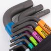 Wera 133164 Multicolor 2 Metric Hex-Plus L-key Set, BlackLaser