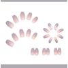 24 Count Nail Tips Royal Gray Gradient Nail with Bowknot on Ring Finger for Everyday Use, Coming-of-Age Ceremonies, Weddings, Nails