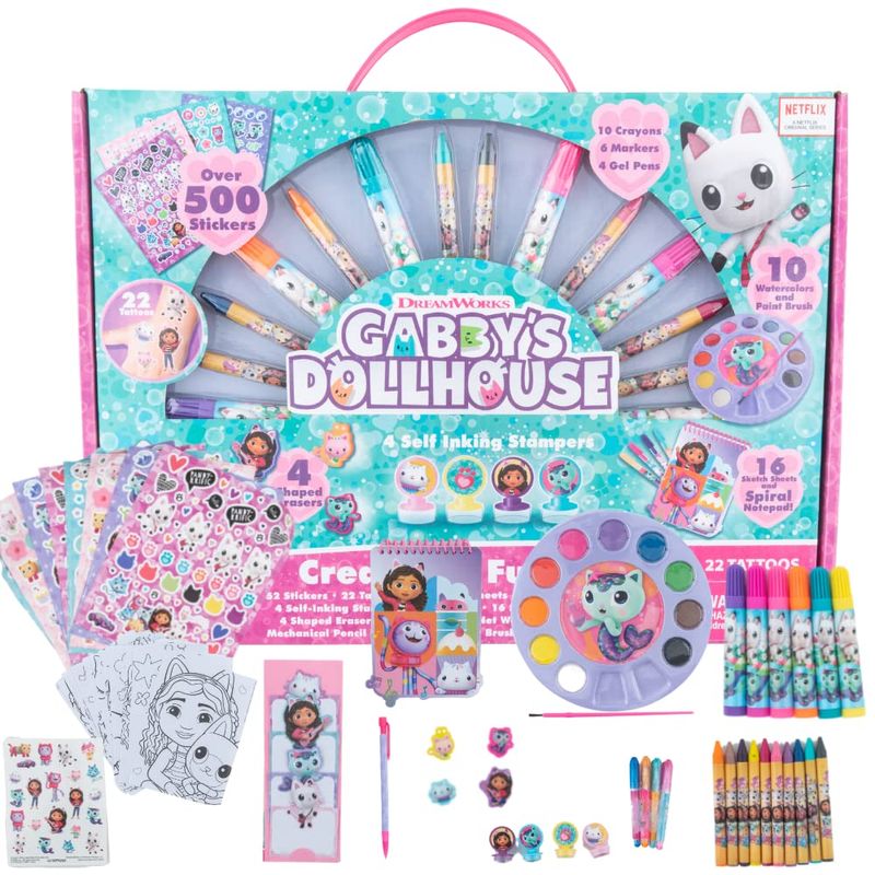 Innovative Designs Gabby's Dollhouse Creativity Fun Kids Art Set for ...