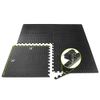 1/2" Thick Exercise Mat EVA Foam Interlocking Tiles (Black, 24 Square Feet)
