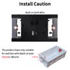 JIMEIDA 2 Pack Double Switched Socket Black 13 Amp with USB-A And Type-C Charging Ports PC Panel Wall Outlet Power Socket