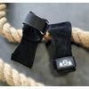 Leather Workout Gloves Power Weightlifting Straps Wraps Grips Dead Lifts Pull Up