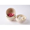 Mud Pie Paper Mache Bowl, Small, 3" x 5" dia, White