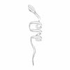 Tuscany Silver Women's Sterling Silver Wire Snake Ear Cuff