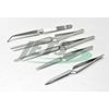 Cross Locking Tweezers Set 5 Cross Lock Soldering Self Closing Straight & Bent