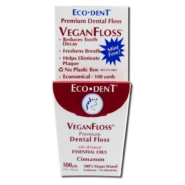 Floss Vegan Cinnamon 100yd 6/CAS by Eco-Dent