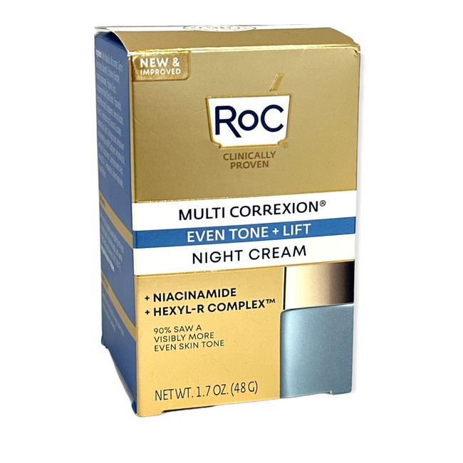 RoC Multi Correxion Even Tone + Lift Night Cream 1.7oz./48g New In Box